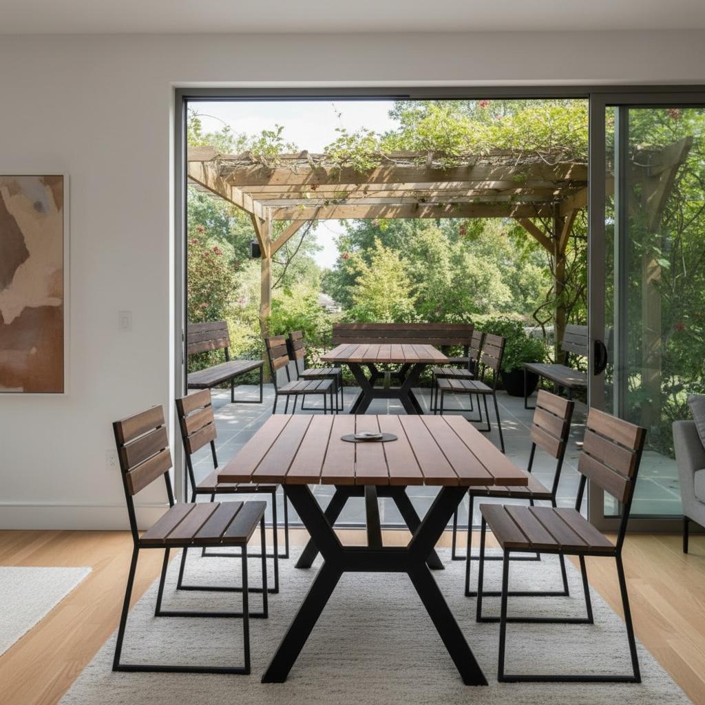 outside table and chairs