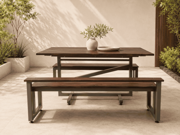 PureCraft Savanna Outdoor Dining Set Table